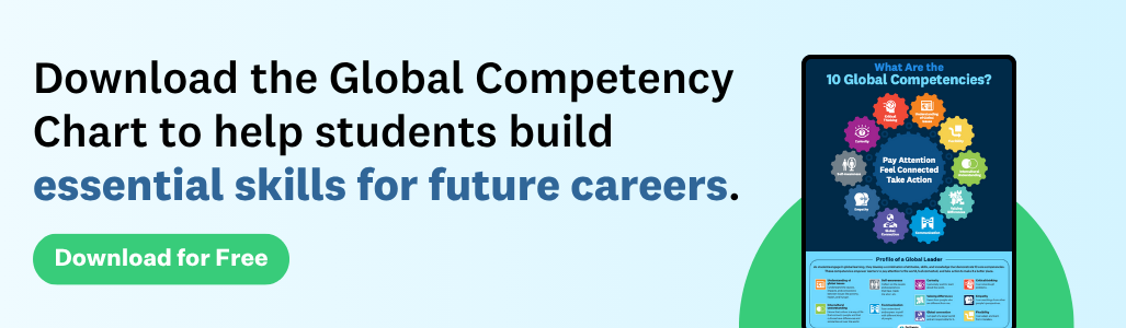 Download the Global Competency Chart to help students build essential skills for future careers. Download for free.