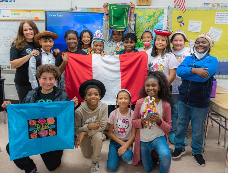 Participate Learning Global Leaders framework in a dual language classroom